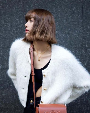 mode coréenne hiver lisa blackpink pilou sac